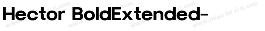 Hector BoldExtended字体转换